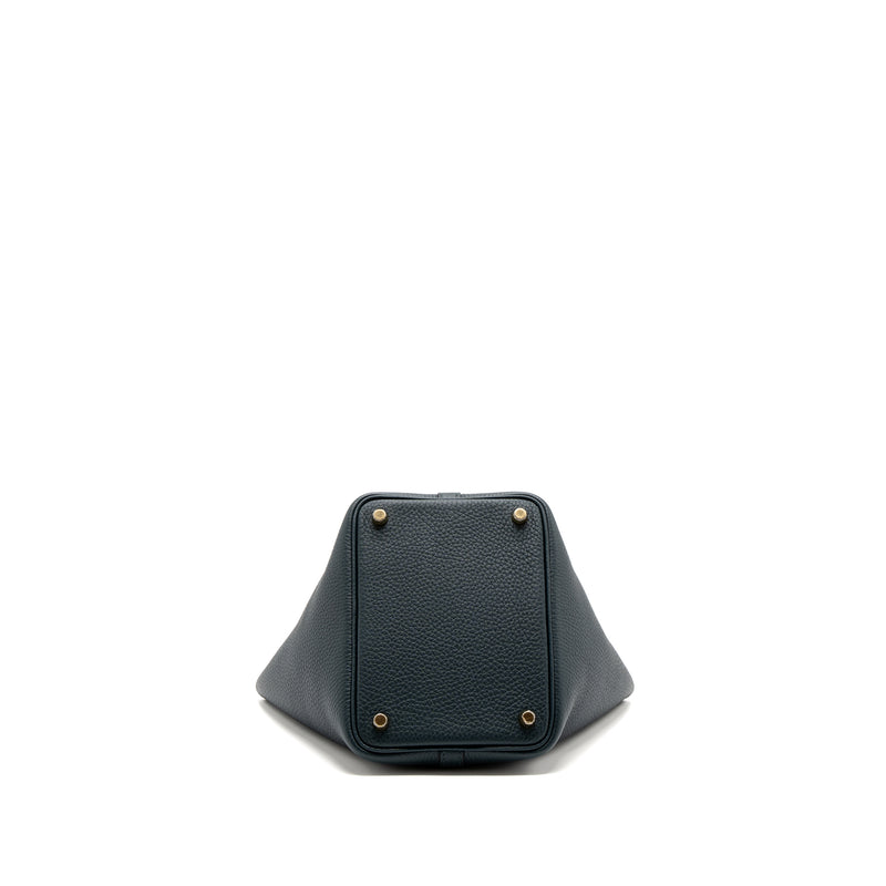 Hermes picotin 18 lock bag clemence vert cypres GHW stamp U