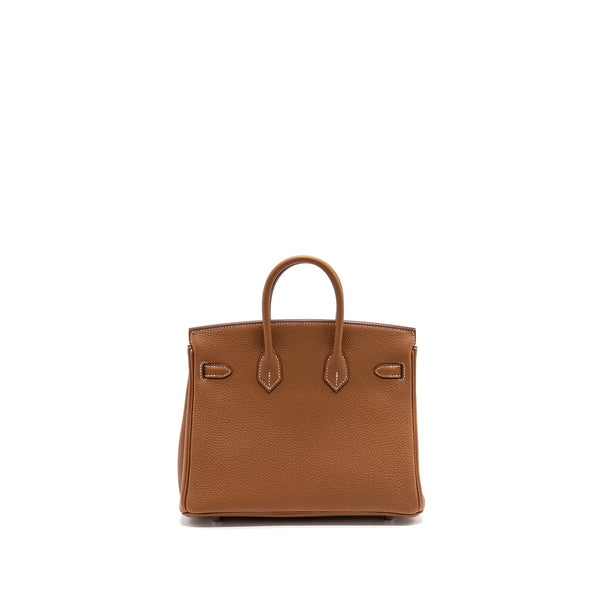 Hermes birkin 25 togo gold SHW stamp U