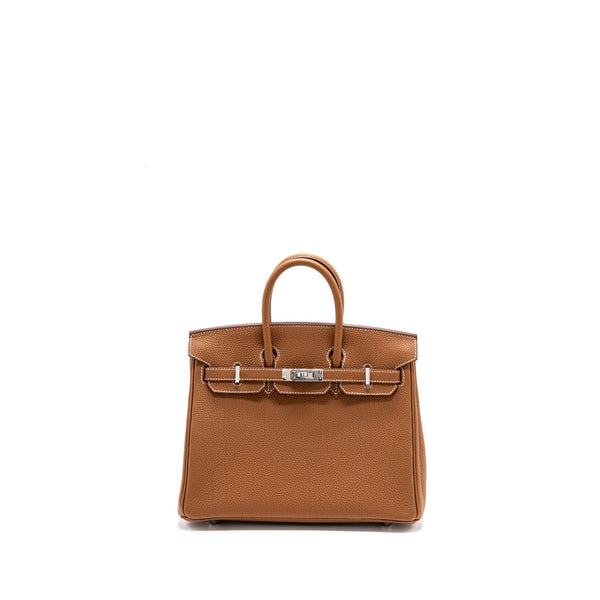 Hermes birkin 25 togo gold SHW stamp U