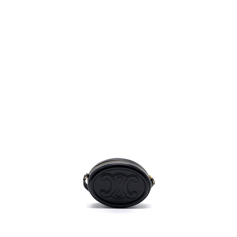 Celine Oval Bag Cuir Triumphed Calfskin Black GHW