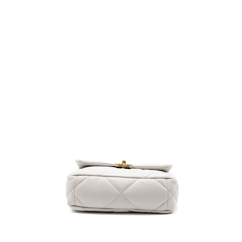 Chanel Small 19 Bag Lambskin Light Grey Multicolour Hardware (Microchip)