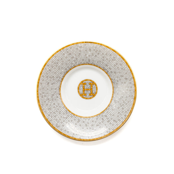 HERMES MOSAIQUE au 24 gold coffee cup and saucer (2 sets)