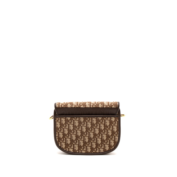 Dior Medium Bobby Bag Brown Dior Oblique Jacquard GHW