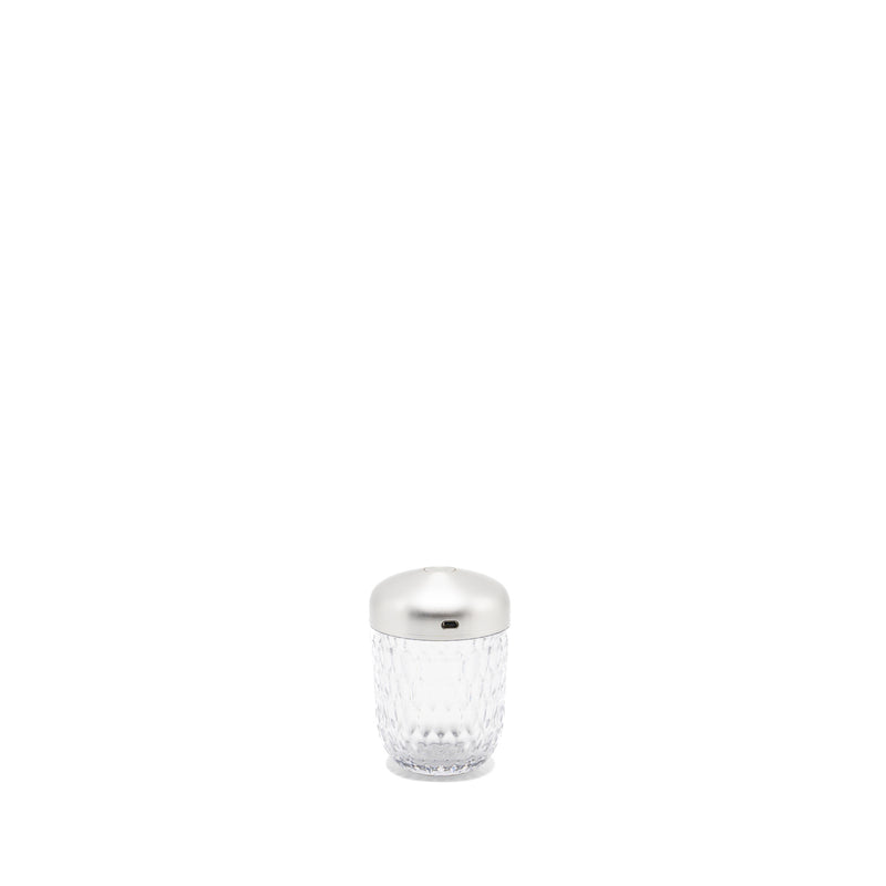 HERMES X Saint Louis Folia Mini Portable Crystal Lamp Silver SHW