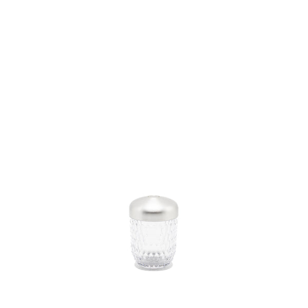 HERMES X Saint Louis Folia Mini Portable Crystal Lamp Silver SHW
