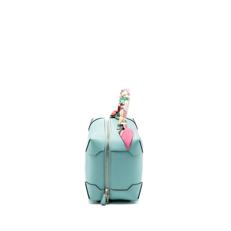 Hermes Maxi Box Evercolor Blue SHW Stamp T