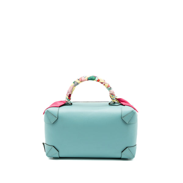 Hermes Maxi Box Evercolor Blue SHW Stamp T