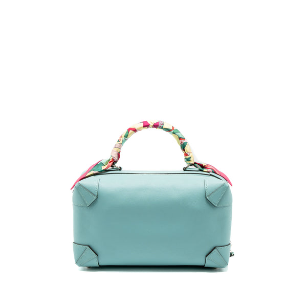 Hermes Maxi Box Evercolor Blue SHW Stamp T