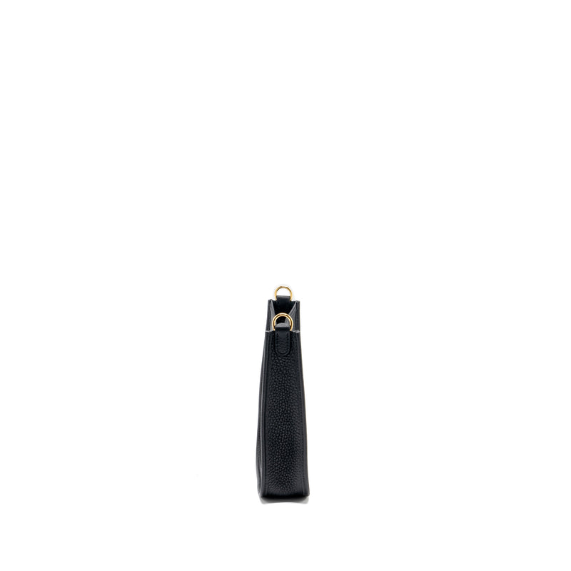 Hermes Mini Evelyne Clemence Black GHW Stamp B