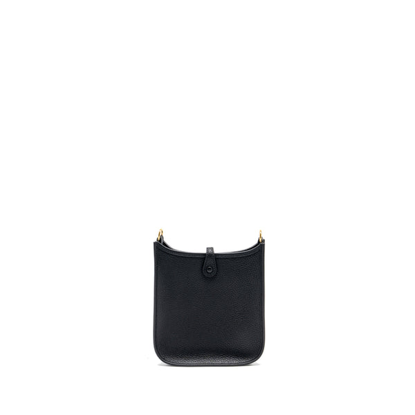 Hermes Mini Evelyne Clemence Black GHW Stamp B