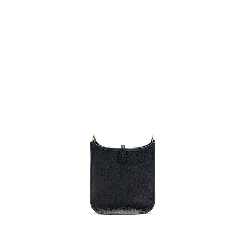 Hermes Mini Evelyne Clemence Black GHW Stamp B