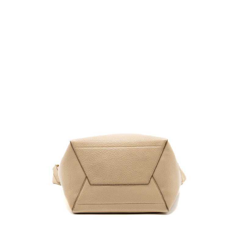 Celine Sangle Bucket Bag Calfskin Beige GHW