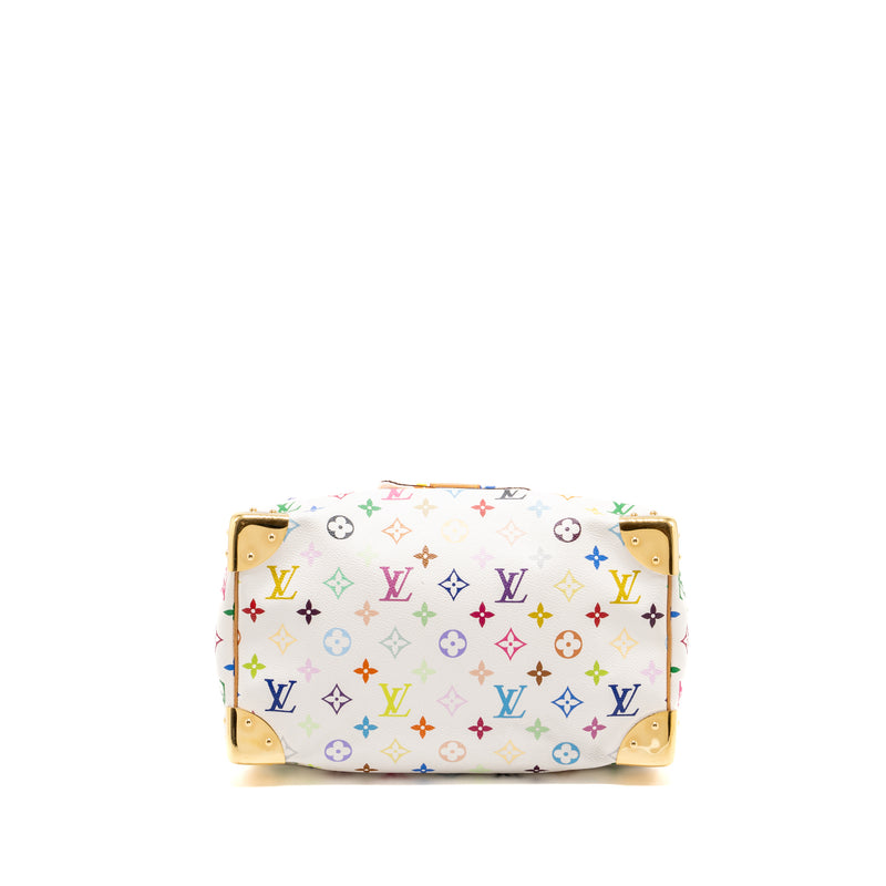 Louis Vuitton speedy 30 monogram Canvas white multicolour GHW