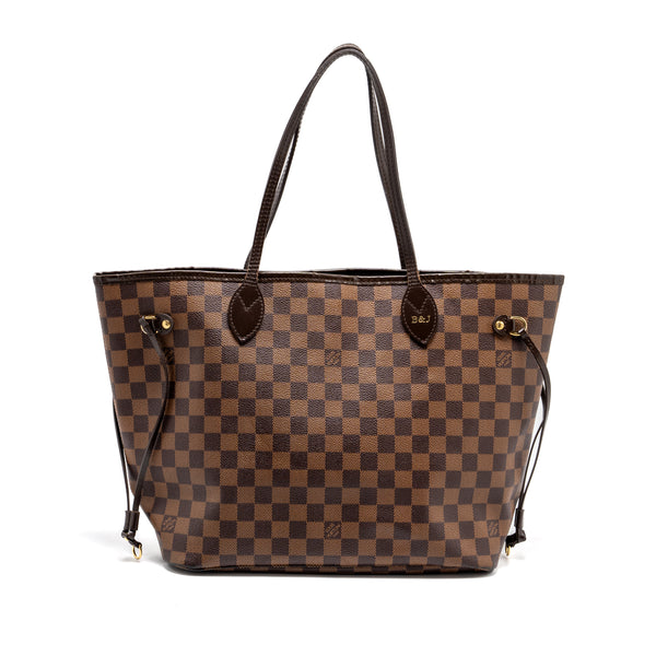 Louis Vuitton Neverfull MM denier ebene canvas GHW