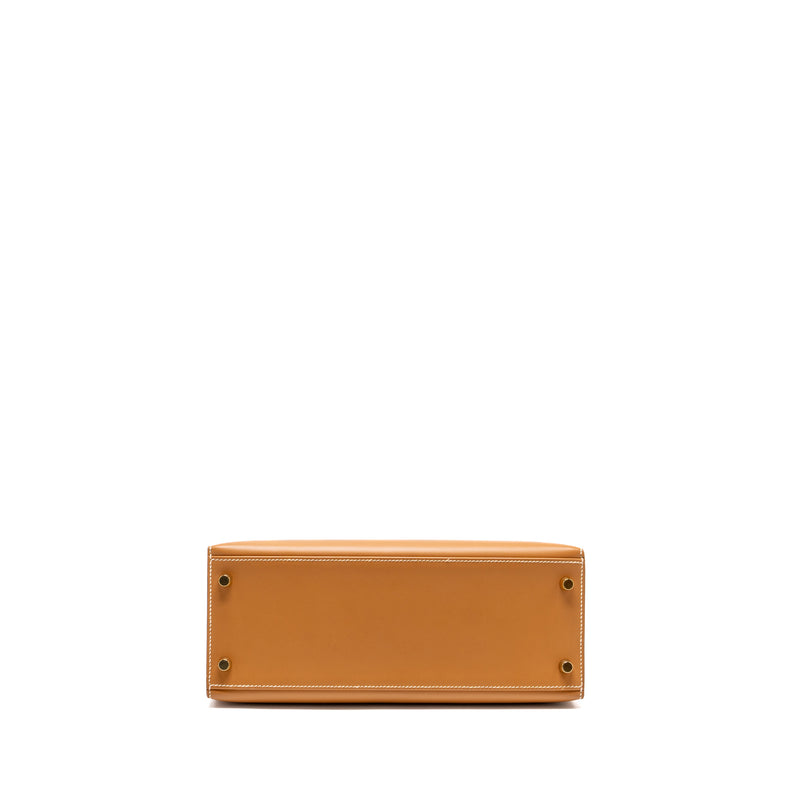 Hermes Kelly 28 Butler Nature Sable GHW Stamp Square D
