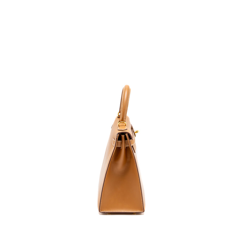 Hermes Kelly 28 Butler Nature Sable GHW Stamp Square D