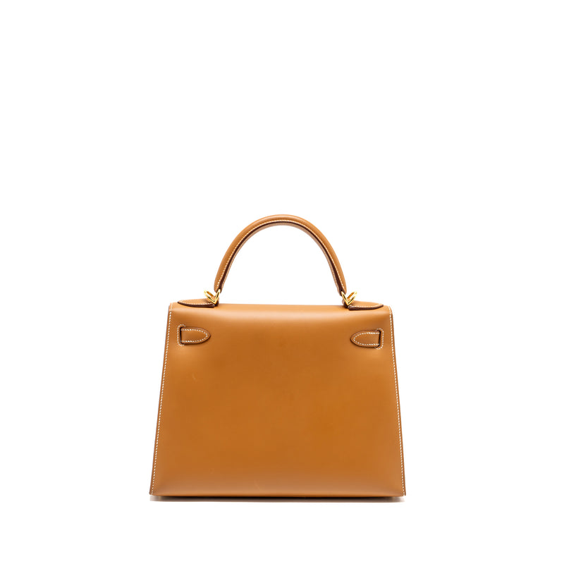 Hermes Kelly 28 Butler Nature Sable GHW Stamp Square D