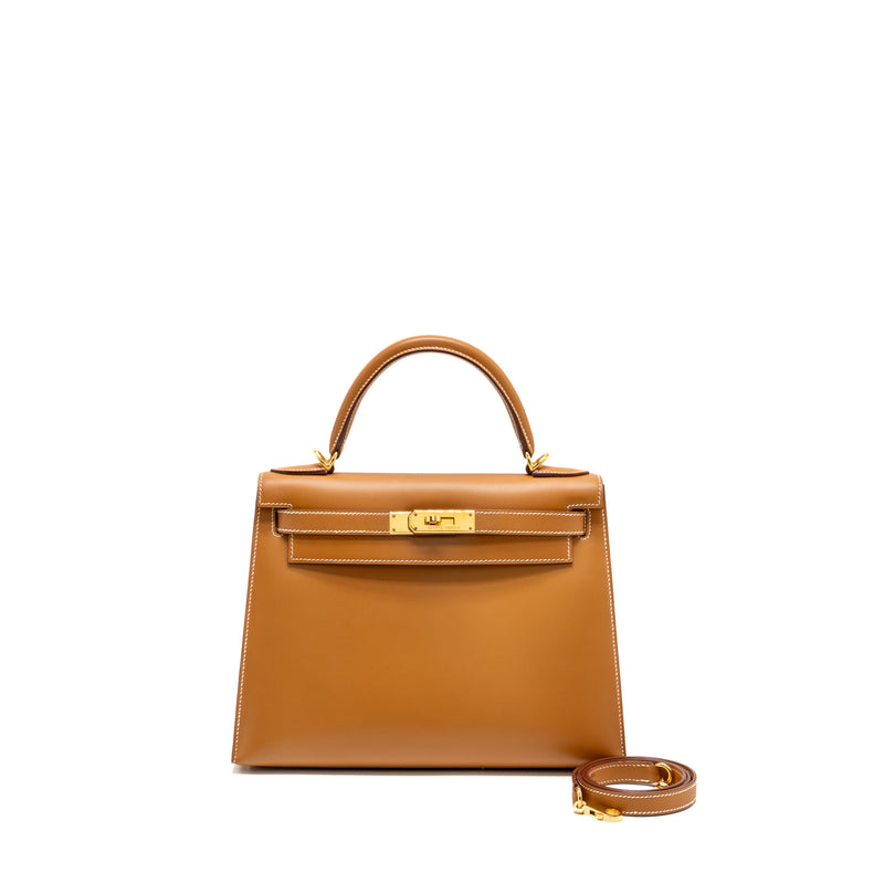 Hermes Kelly 28 Butler Nature Sable GHW Stamp Square D