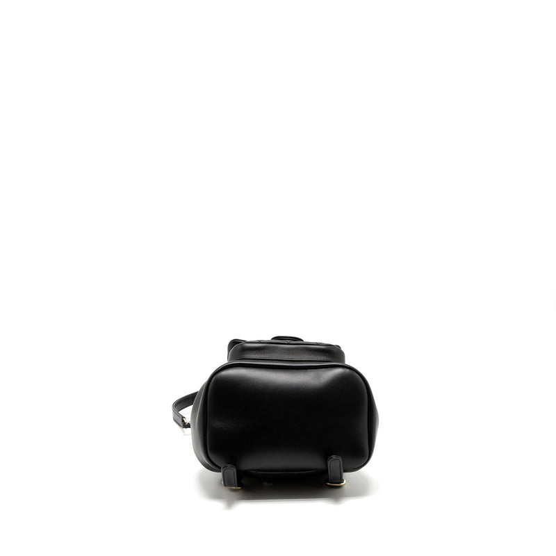 Chanel Mini Duma Backpack Lambskin Black LGHW (Microchip)