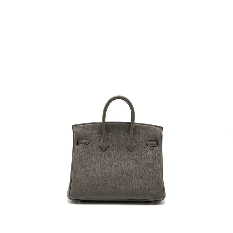 Hermes Birkin 25 Togo Gris Etain SHW Stamp Y