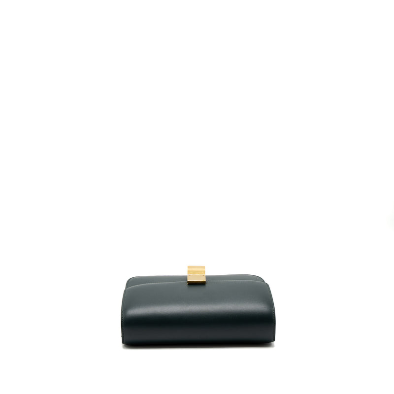 Celine Medium Classic Box Bag Calfskin Green Brushed GHW