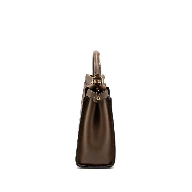 Fendi Medium Peekaboo Bag Calfskin Tobaco GHW