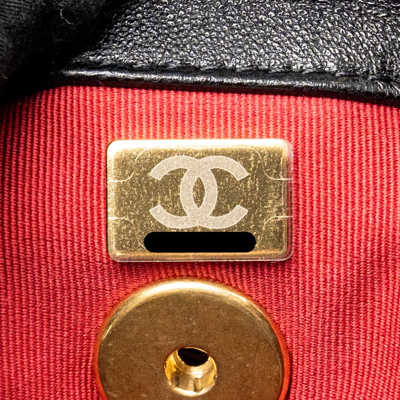 Chanel 24C 19 Backpack Lambskin Black Multicolour Hardware (Microchip)