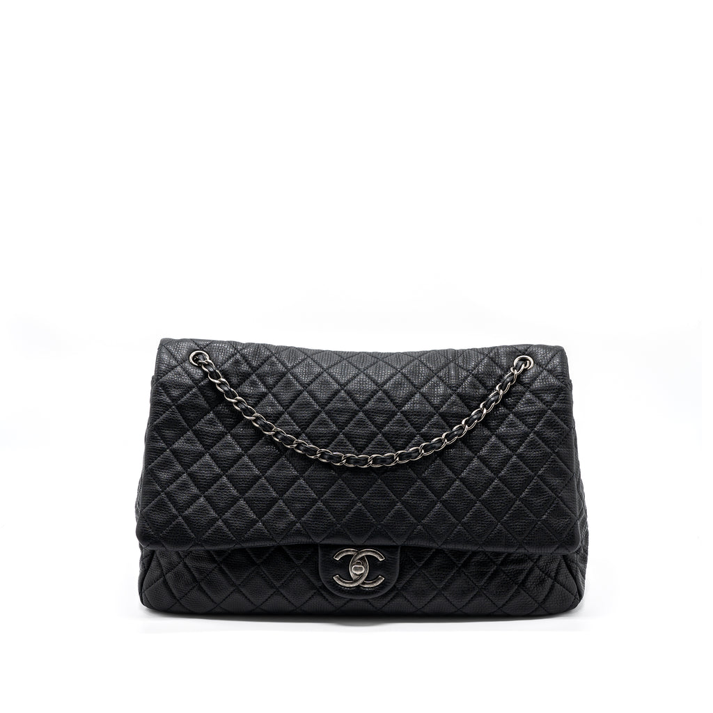 Chanel XXL Classic Flap Bag in black leather