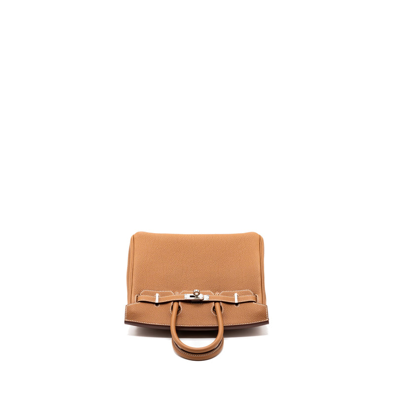 Hermes birkin 25 togo gold SHW stamp U