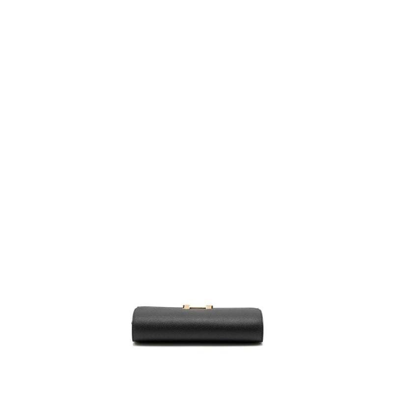 Hermes Constance To Go Epsom Black GHW Stamp B