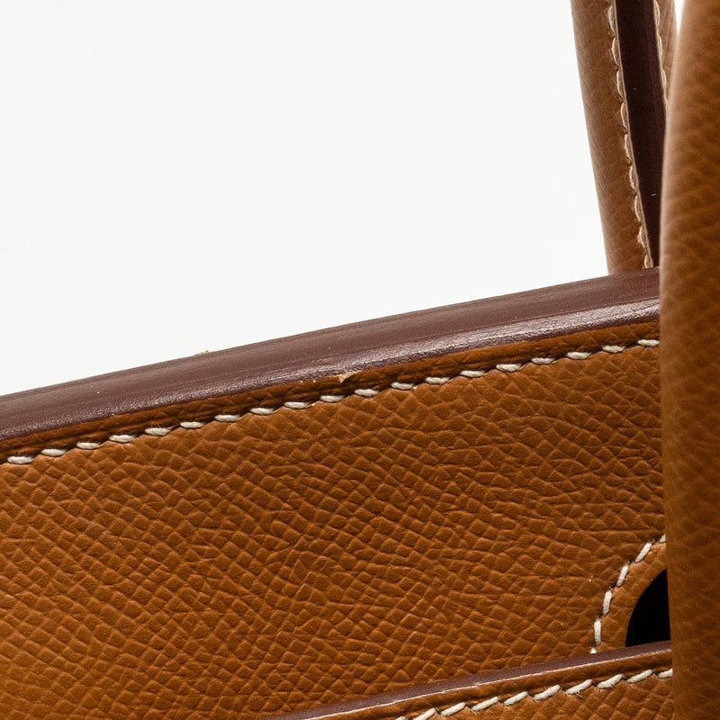 Hermes Birkin 30 Epsom Gold GHW Stamp Z