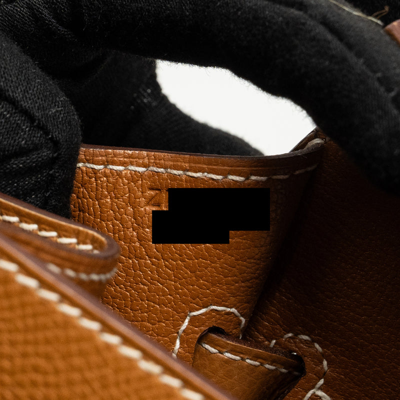 Hermes Birkin 30 Epsom Gold GHW Stamp Z