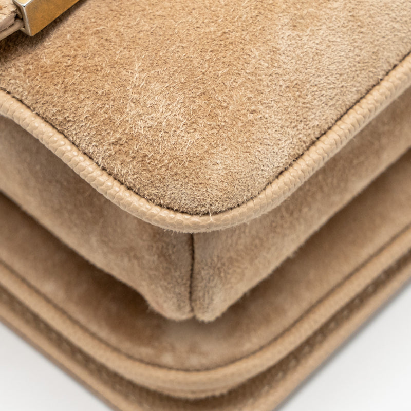 Chanel Lady Coco Flap Bag Grained Calfskin/Suede Beige GHW