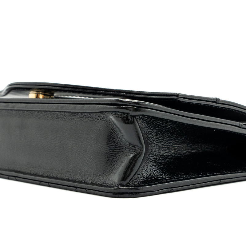 Chanel 24C 31 wallet on chain shiny calfskin black LGHW (Microchip)