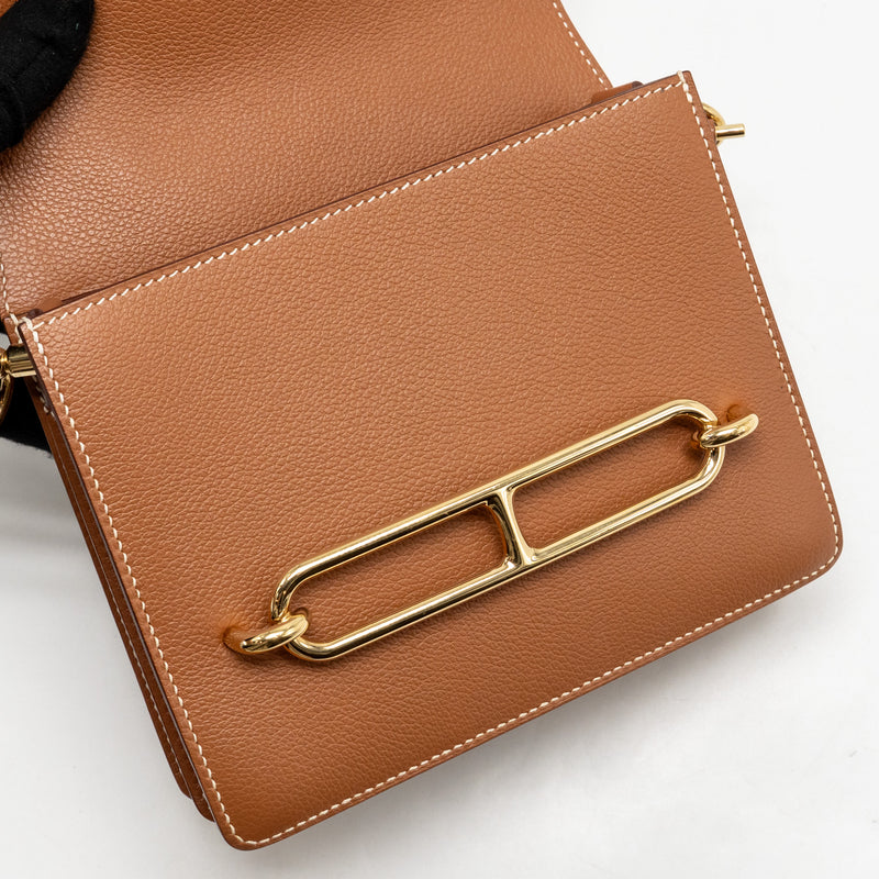 Hermes Mini Roulis Evercolor gold LGHW Stamp Y