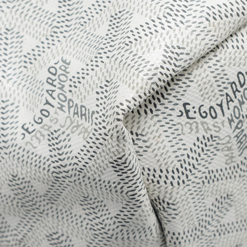 Goyard Saint Louis PM Tote Limited Edition Goyardine Canvas/Calfskin White/Blue/Yellow SHW