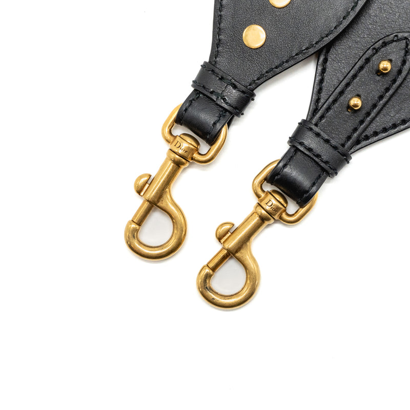 Dior Shoulder Strap Oblique Canvas Black/Navy GHW