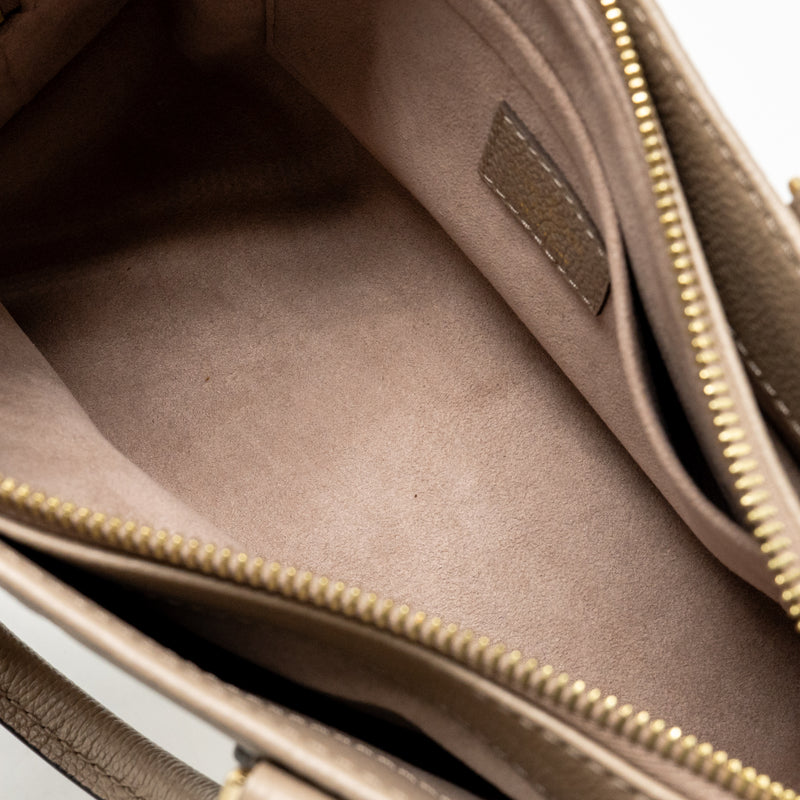 Louis Vuitton OnTheGo East West Monogram Empreinte Leather Dove/Cream GHW