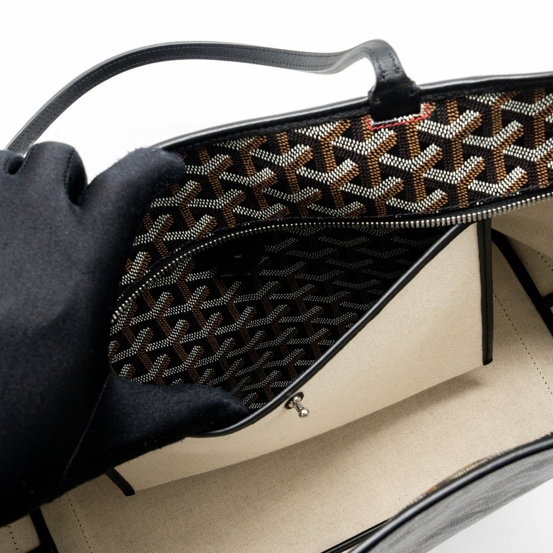 Goyard Artois Tote Goyardine Canvas Black SHW