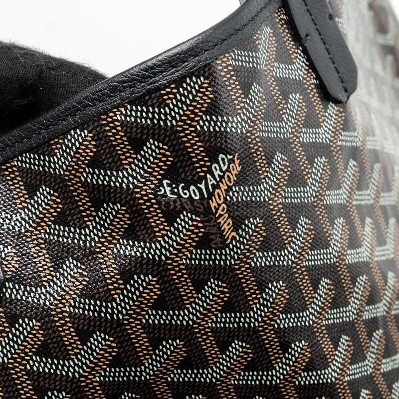 Goyard Saint Louis pm tote bag Goyardline canvas / leather black SHW