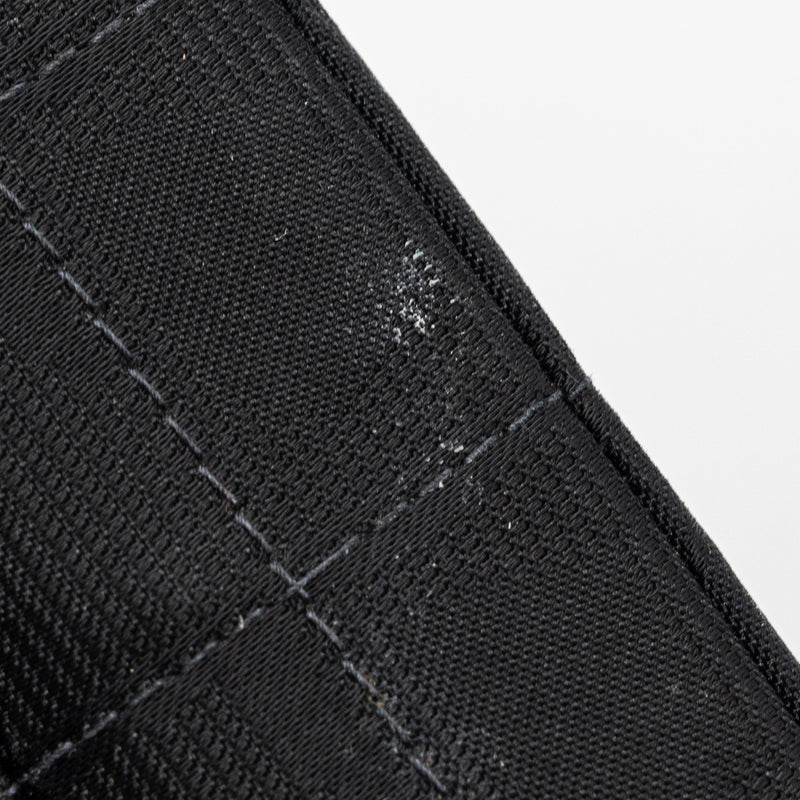 Chanel Vintage Flap Bag Fabric Black With Black Hardware