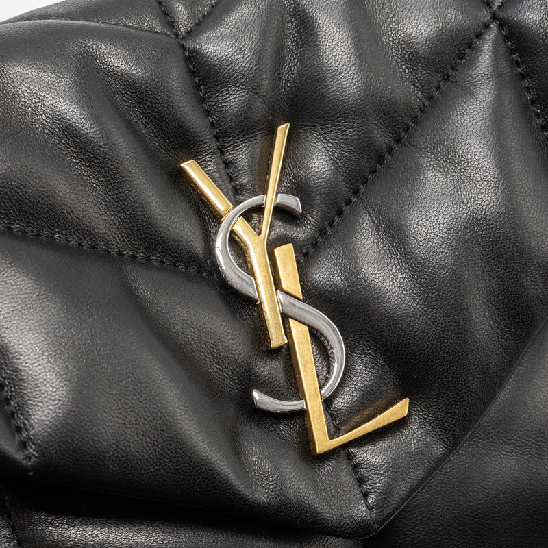 Saint Laurent/YSL Small Puffer Bag Nappa Black Multicolour Hardware