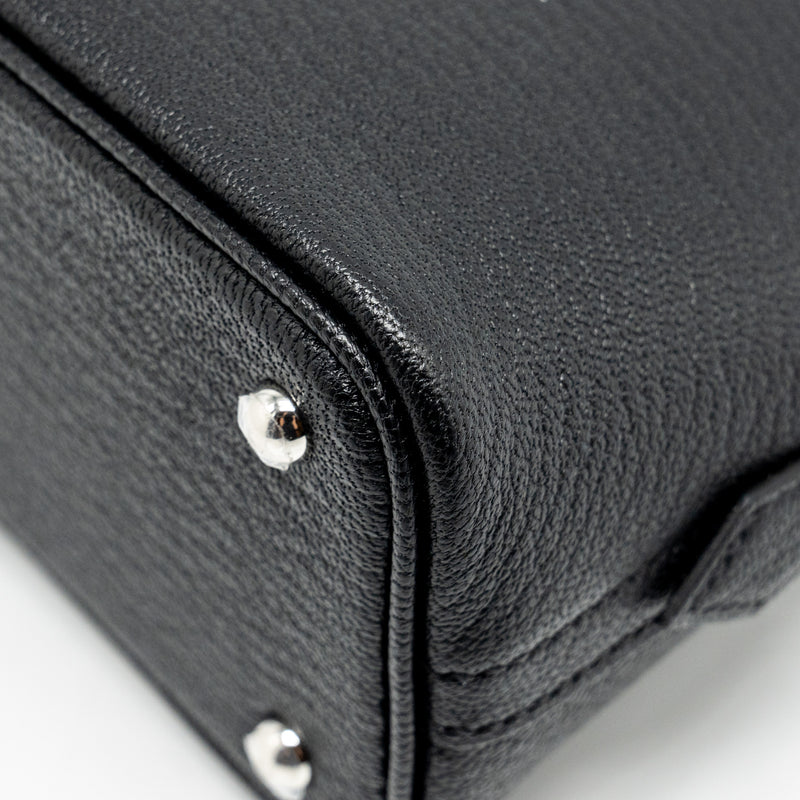Hermes Mini Bolide Chevre Mysore Black SHW Stamp W