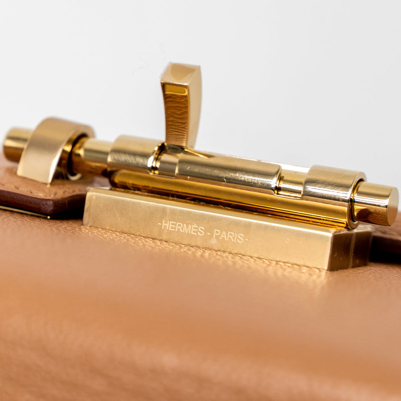 Hermes Mini Verrou Chevre Mysore 2J Quebracho LGHW Stamp U