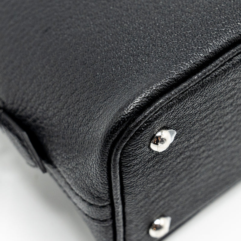 Hermes Mini Bolide Chevre Mysore Black SHW Stamp W