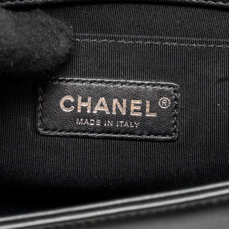 Chanel Medium Boy bag calfskin black ruthenium SHW