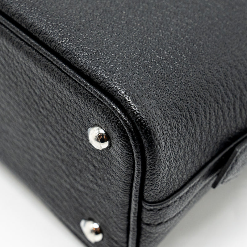 Hermes Mini Bolide Chevre Mysore Black SHW Stamp W