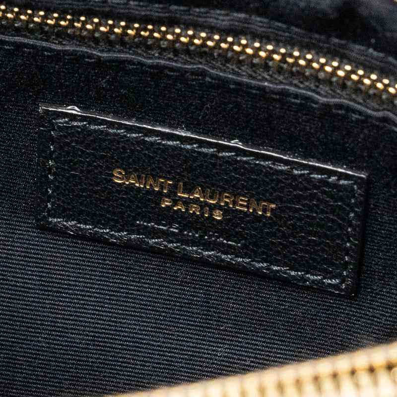 Saint Laurent Medium Loulou Shoulder Bag Beige GHW