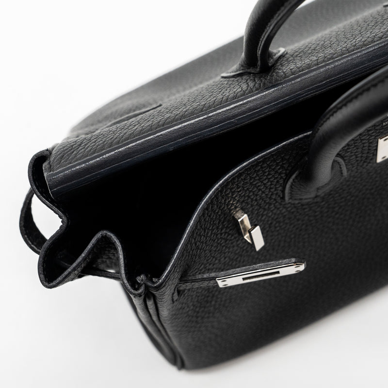 Hermes Birkin 25 Togo Black SHW Stamp C