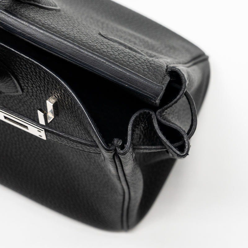 Hermes Birkin 25 Togo Black SHW Stamp C